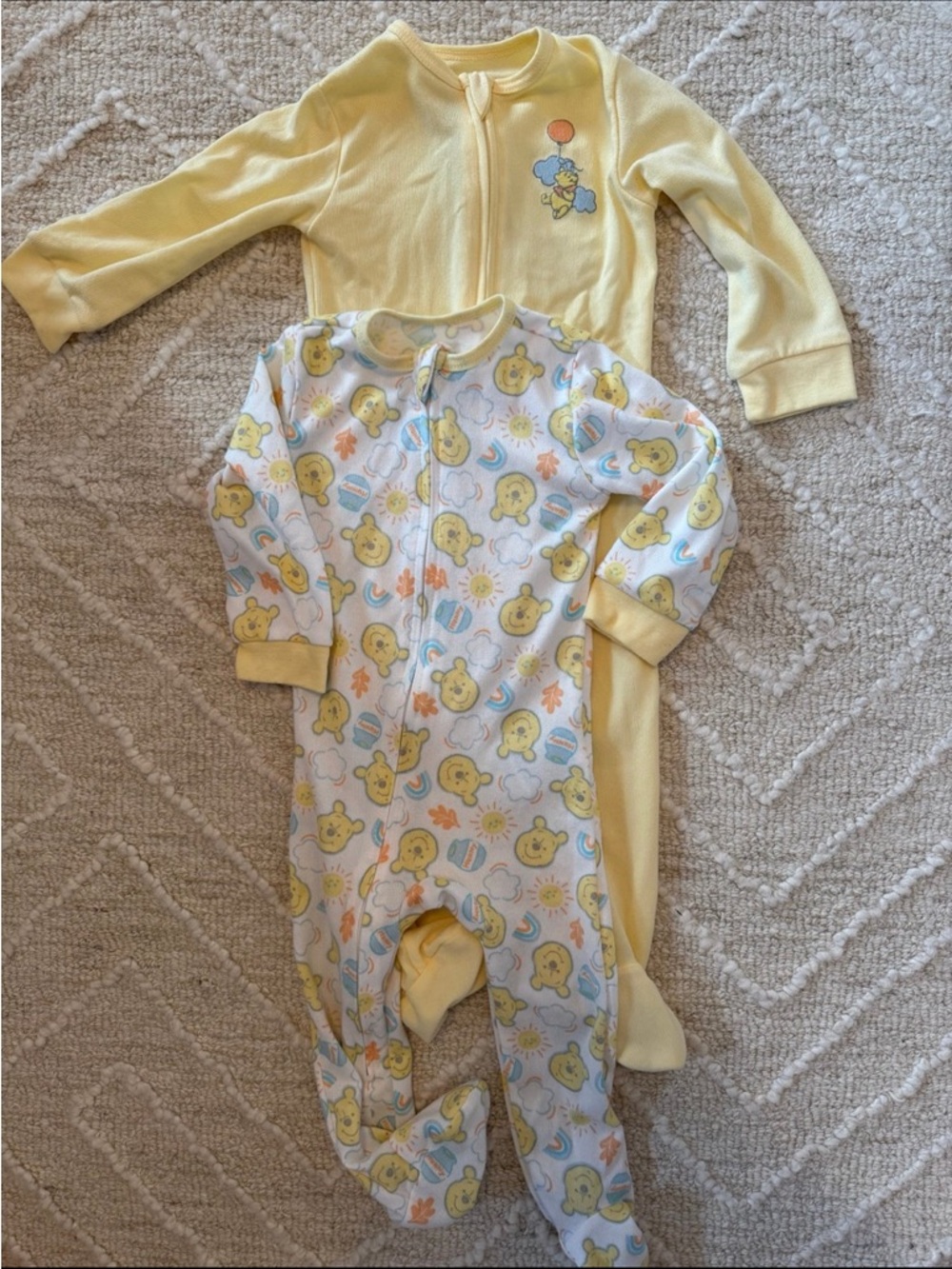 2 Baby Disney pajamas size 9 months